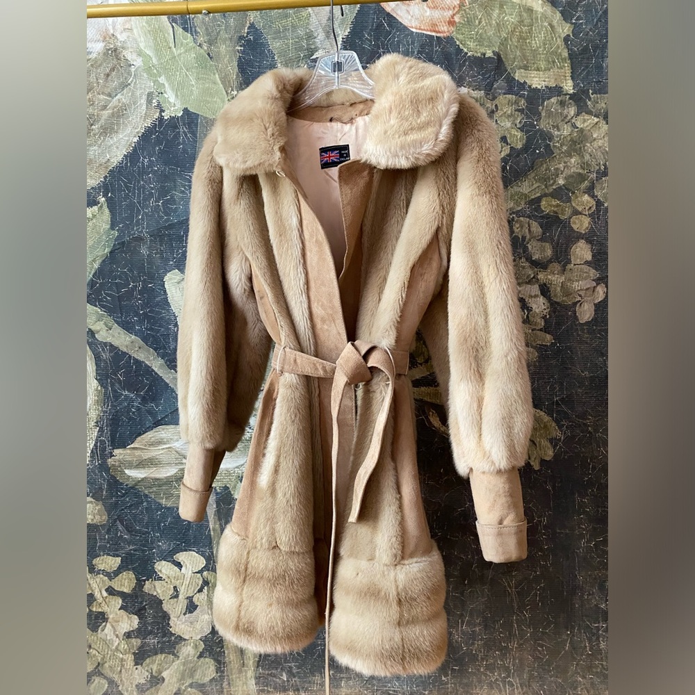 Faux fur coat